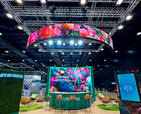 trade show and exhibition booth lighting